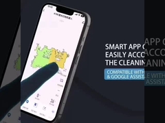 Dual Spin Mop Robot Vacuum Cleaner Dengan Self Clean Mop Station Tangki Air Kontrol Listrik