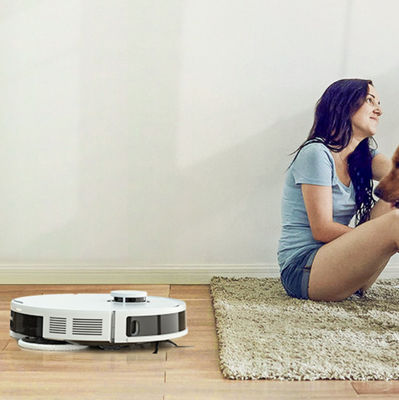 Robot Pembersih yang Nyaman Vacuum Cleaner Dengan Daya Baterai Dan Mode Pembersihan Edge