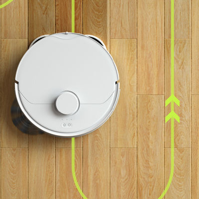 Pengendalian Robot Vacuum Cleaner Mode Otomatis Pembersihan 250L Tangki Air