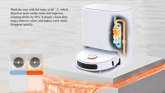 AI LINE LASER LDS ROBOT vacuum cleaner dengan semua fungsi rotary mop
