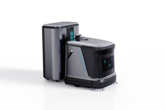 Robot Pembersih Lantai Komersial Dengan Air Pengeluaran Stasiun Basis