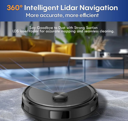 Robot Vacuum Cleaner dengan Spin Mop Deep Clean Floor