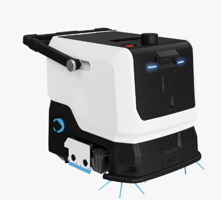 Robot Pembersih Lantai Komersial Dengan Air Pengeluaran Stasiun Basis