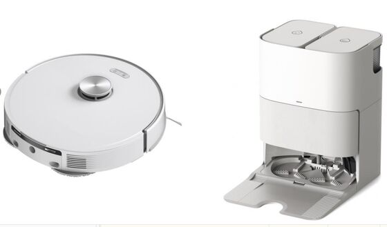 ROBOT VACUUM CLEANER MOP ROTARY DENGAN SELC CLEAN DAN HOT AIR DRY MOP